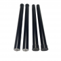 Customized aluminum round tube anodized black single section with strong support for camping table legs