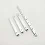 6061/6063 anodized aluminum pipes square tube with punching holes