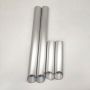 Customized aluminum round tube anodized silver 45 degree cutting service