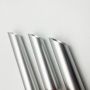 Customized aluminum round tube anodized silver 45 degree cutting service