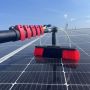 18ft window cleaning system with brush telescopic water fed pole for solar panels