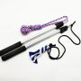 New Arrivals Anodized Silver Extendable Teaser Wand Pet Flirt Stick Pole For Dog/Cat Training Playing Exercise