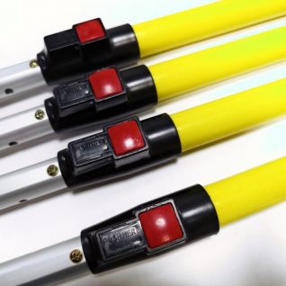 2.8m Multipurpose Portable Telescopic Aluminum Fiberglass Window Cleaning Pole With Spring Button