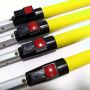 Custom 2800mm aluminum adjustable rod with fiber glass tube telescopic pole manufacturer for window cleaning