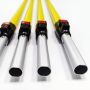 Custom 2800mm aluminum adjustable rod with fiber glass tube telescopic pole manufacturer for window cleaning