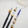 12 Feet High Reach Adjustable Flip Locking Pro Aluminum Telescopic Extension Poles For Painting Rollers