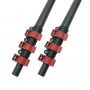 Wholesale price flip lock carbon fiber telescoping pole adjustable rod for cleaning tool