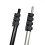6-25ft Outdoor Large Diameter Aluminum Telescoping Antenna Pole Mount for RV/building Wall