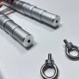 Multi-Section Aluminum Telescopic Rod with Eyelet, Twist Lock Handle for Camping, Hiking, and Industrial Use