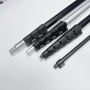 Premium Custom Telescopic Aluminium Pole with Flip Lock, Anodized Black Adjustable Telescopic Tube