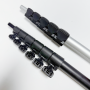 Custom Aluminum Extension Tool with Flip Lock Telescopic Pole 22ft Cleaning Tooling