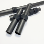 Custom 2 Sections Twist Locking No Rotation Telescopic Carbon Fiber Pole