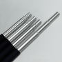 3 Sections Anodized Silver Aluminum Telescopic Pole with Internal Friction Lock No-rotation