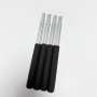 3 Sections Anodized Silver Aluminum Telescopic Pole with Internal Friction Lock No-rotation