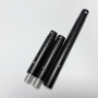 Customized Length Anodized Black Aluminum Telescopic Pole Extendable Rod with Spring Button Lock