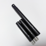 Customized Length Anodized Black Aluminum Telescopic Pole Extendable Rod with Spring Button Lock