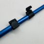 3 Sections Anodized Blue Aluminum Telescopic Pole with Flip Lock