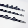 Custom 2.5 Meters Aluminum Telescopic Pole Extendable Rod with Flip Lock/Twist Lock for Cleaning Tool