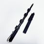 Custom 875mm Anodized Black Aluminum Telescopic Extension Pole with Flip Lock